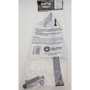 Gilpin Black Metal Newel Post Support Connector Part No 456 MADE IN USA (NEW)